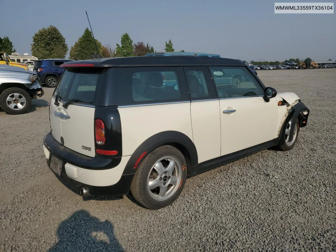 2009 Mini Cooper Clubman VIN: WMWML33559TX36104 Lot: 69216394