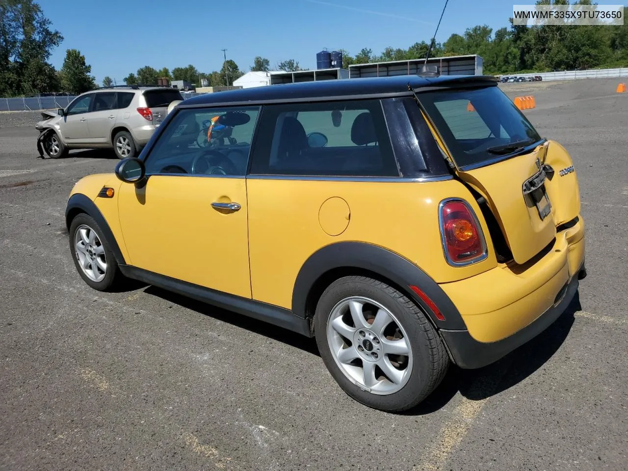 2009 Mini Cooper VIN: WMWMF335X9TU73650 Lot: 69296934