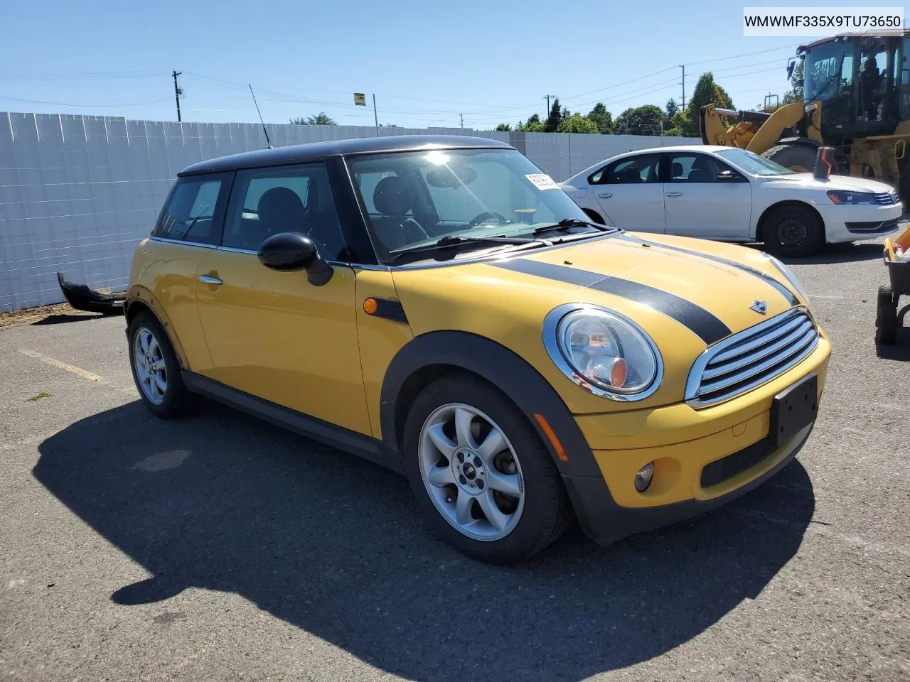 2009 Mini Cooper VIN: WMWMF335X9TU73650 Lot: 69296934