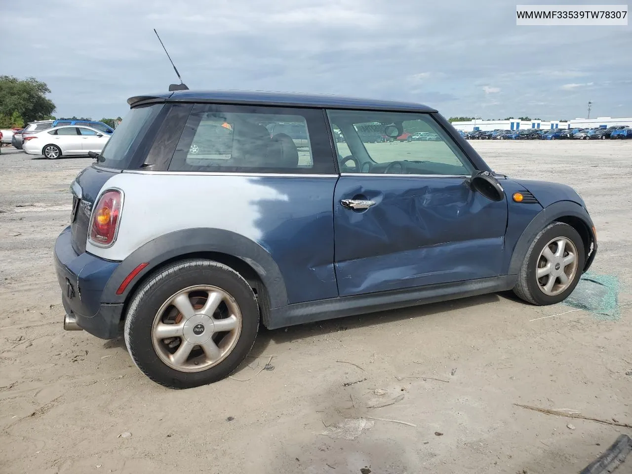 2009 Mini Cooper VIN: WMWMF33539TW78307 Lot: 73662784