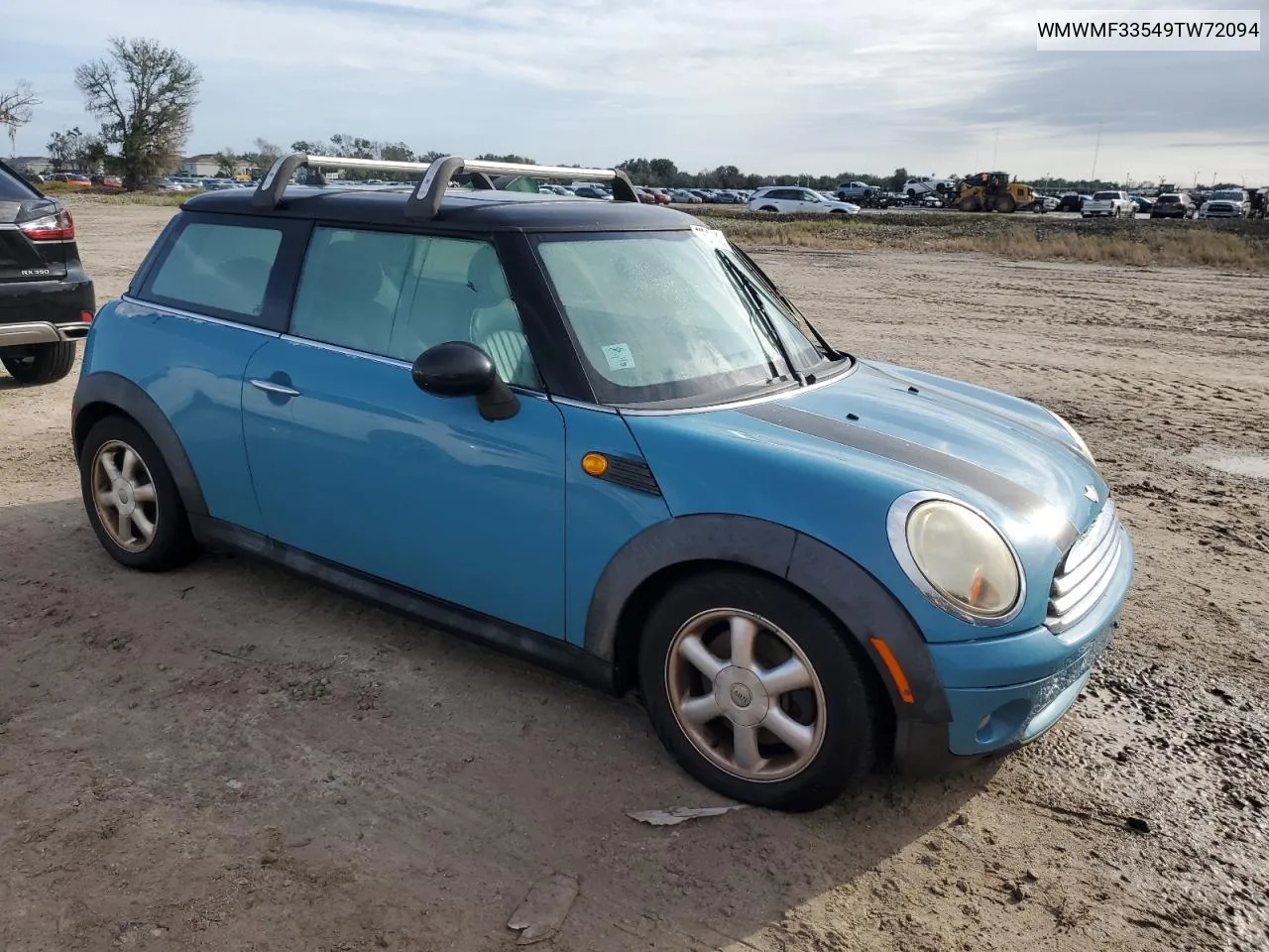 2009 Mini Cooper VIN: WMWMF33549TW72094 Lot: 73717424