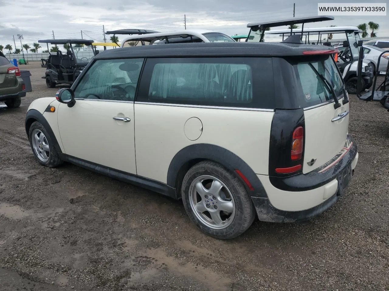 2009 Mini Cooper Clubman VIN: WMWML33539TX33590 Lot: 74677444