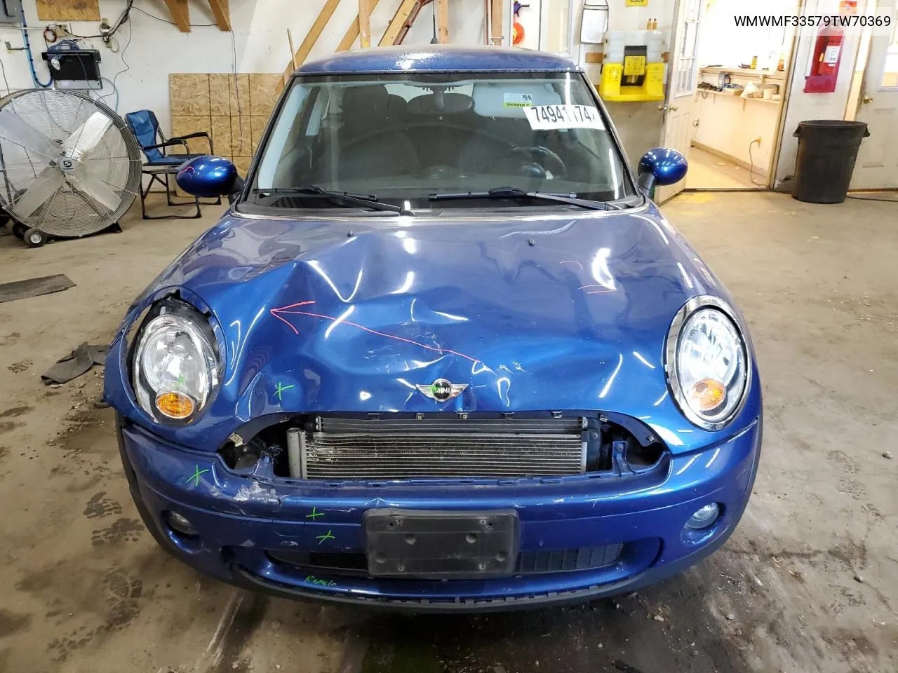 2009 Mini Cooper VIN: WMWMF33579TW70369 Lot: 74941174