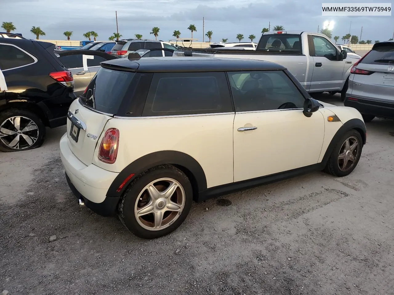 2009 Mini Cooper VIN: WMWMF33569TW75949 Lot: 75403824