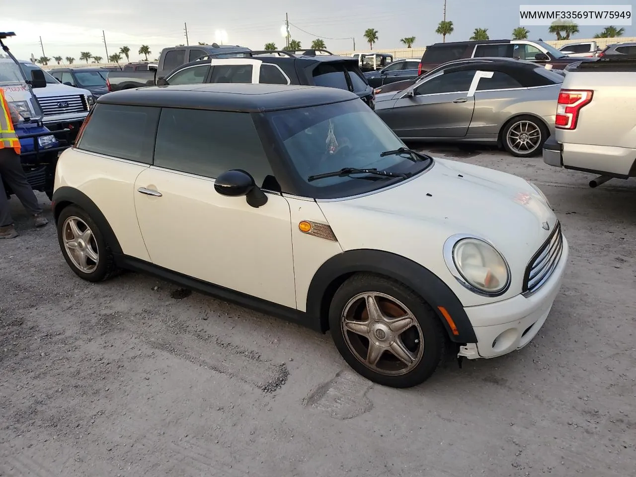 2009 Mini Cooper VIN: WMWMF33569TW75949 Lot: 75403824