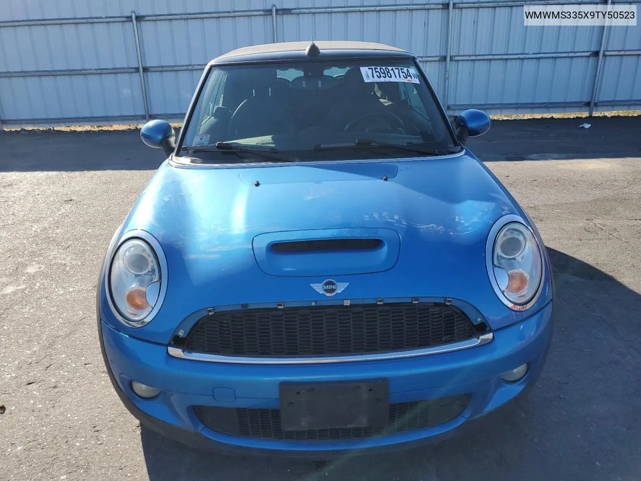 2009 Mini Cooper S VIN: WMWMS335X9TY50523 Lot: 75981754