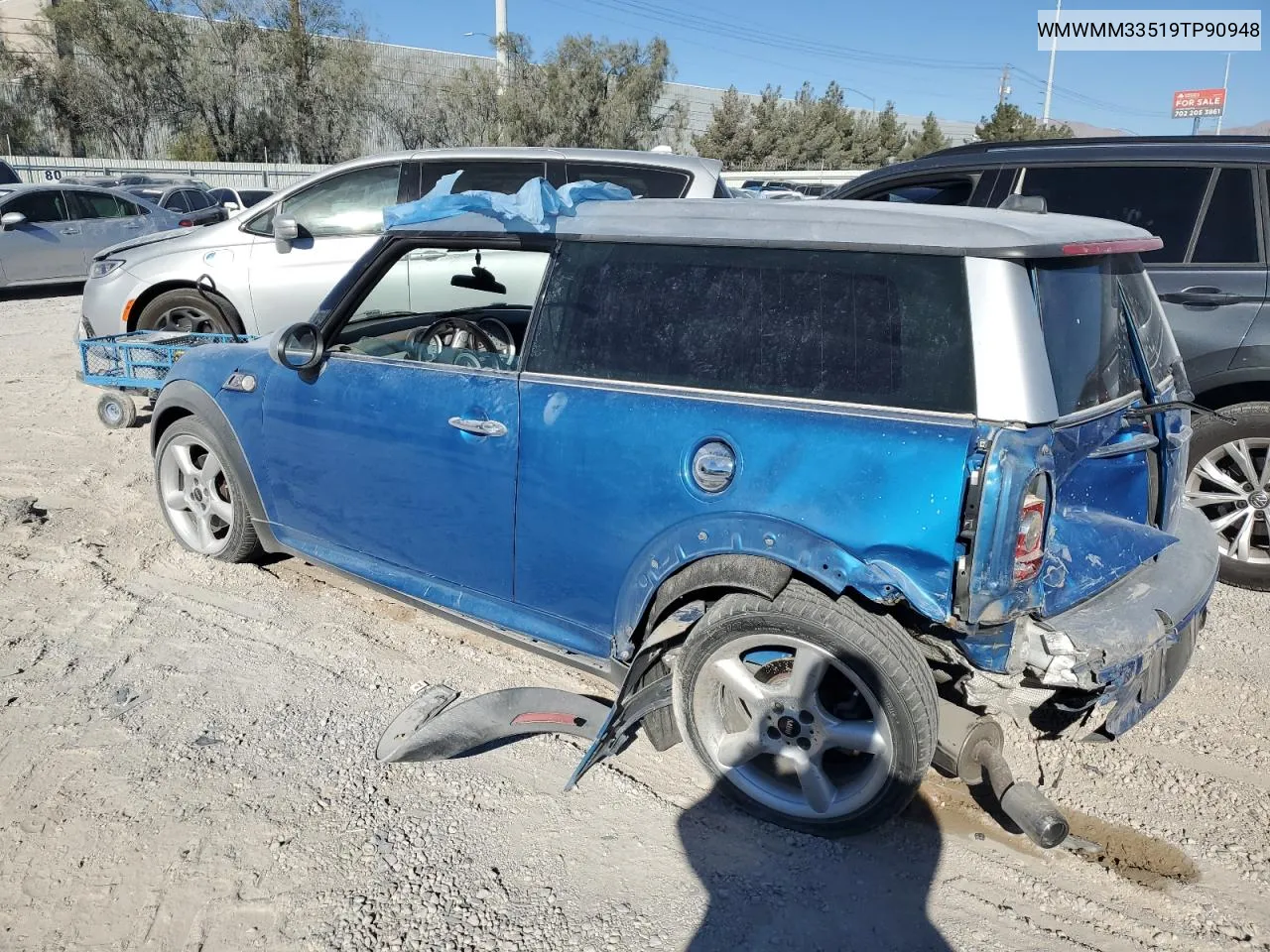 2009 Mini Cooper S Clubman VIN: WMWMM33519TP90948 Lot: 77611984