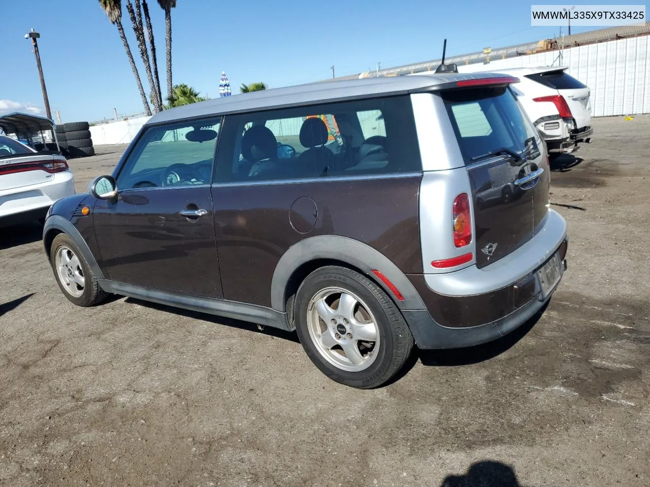 WMWML335X9TX33425 2009 Mini Cooper Clubman