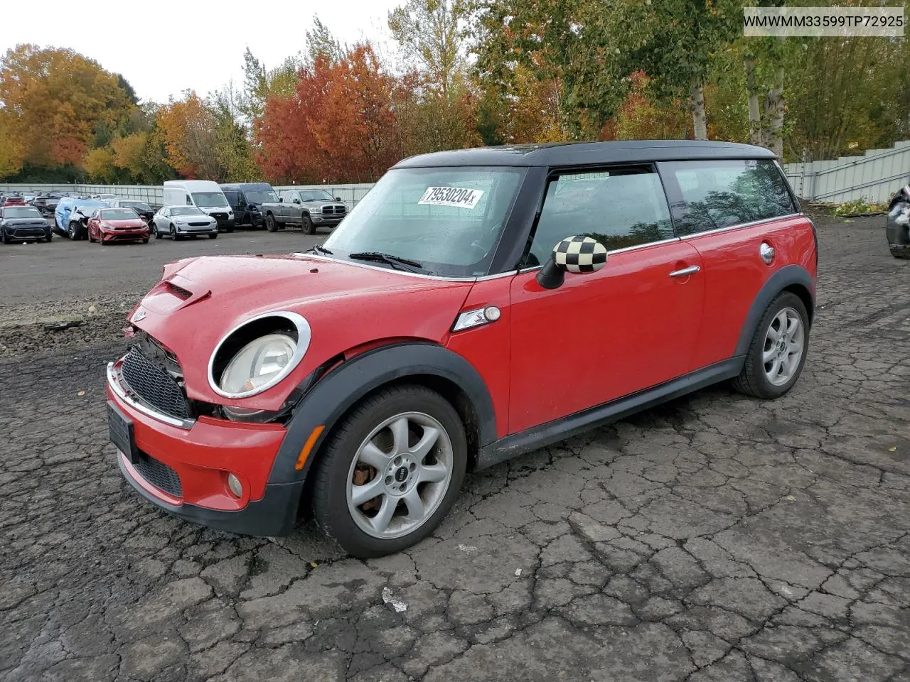 2009 Mini Cooper S Clubman VIN: WMWMM33599TP72925 Lot: 79530204