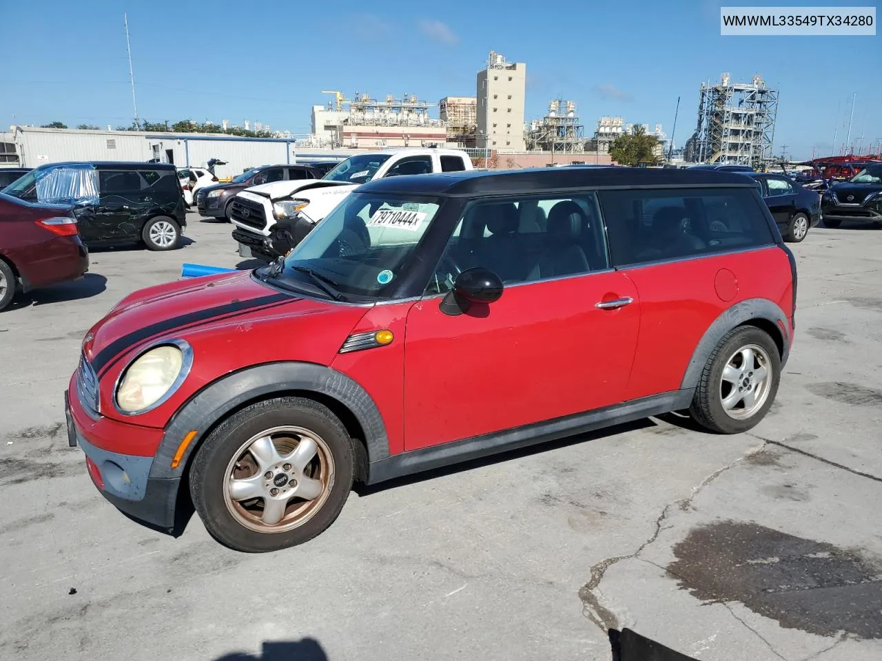 2009 Mini Cooper Clubman VIN: WMWML33549TX34280 Lot: 79710444