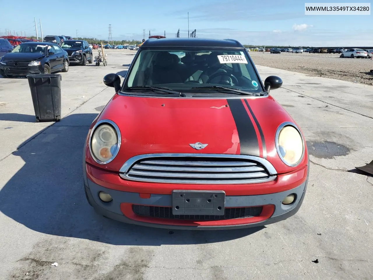 2009 Mini Cooper Clubman VIN: WMWML33549TX34280 Lot: 79710444