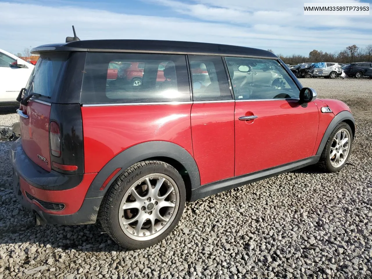 2009 Mini Cooper S Clubman VIN: WMWMM33589TP73953 Lot: 79799164