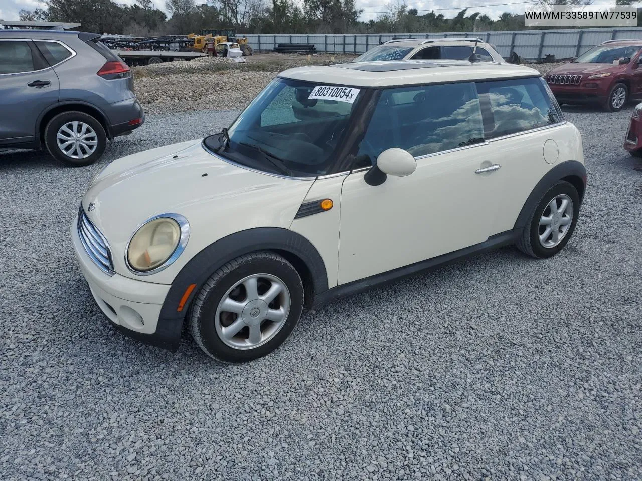 2009 Mini Cooper VIN: WMWMF33589TW77539 Lot: 80310054