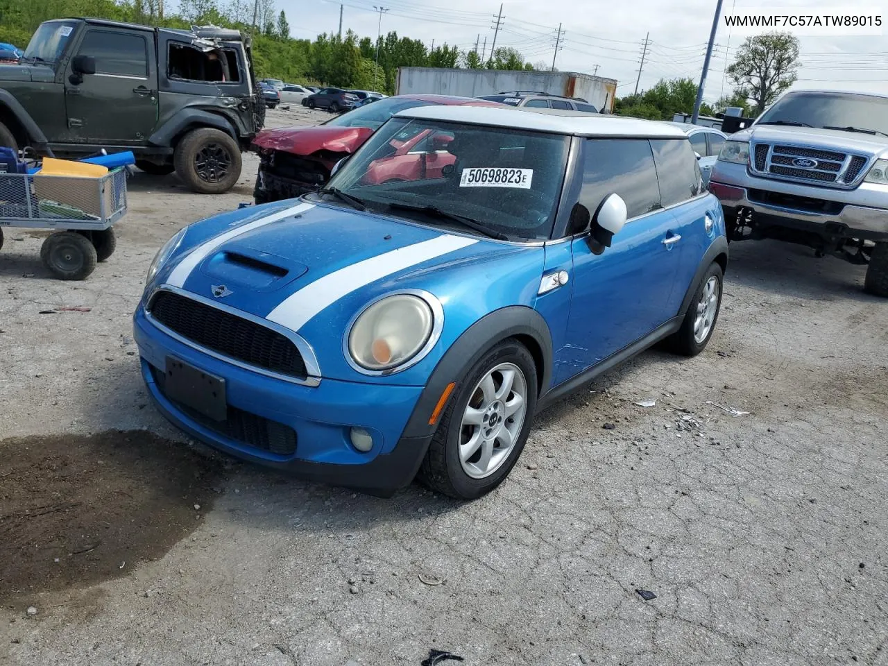 2010 Mini Cooper S VIN: WMWMF7C57ATW89015 Lot: 50698823