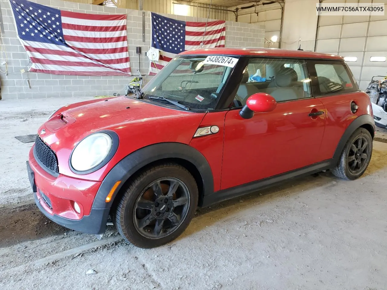 2010 Mini Cooper S VIN: WMWMF7C56ATX43095 Lot: 54382674