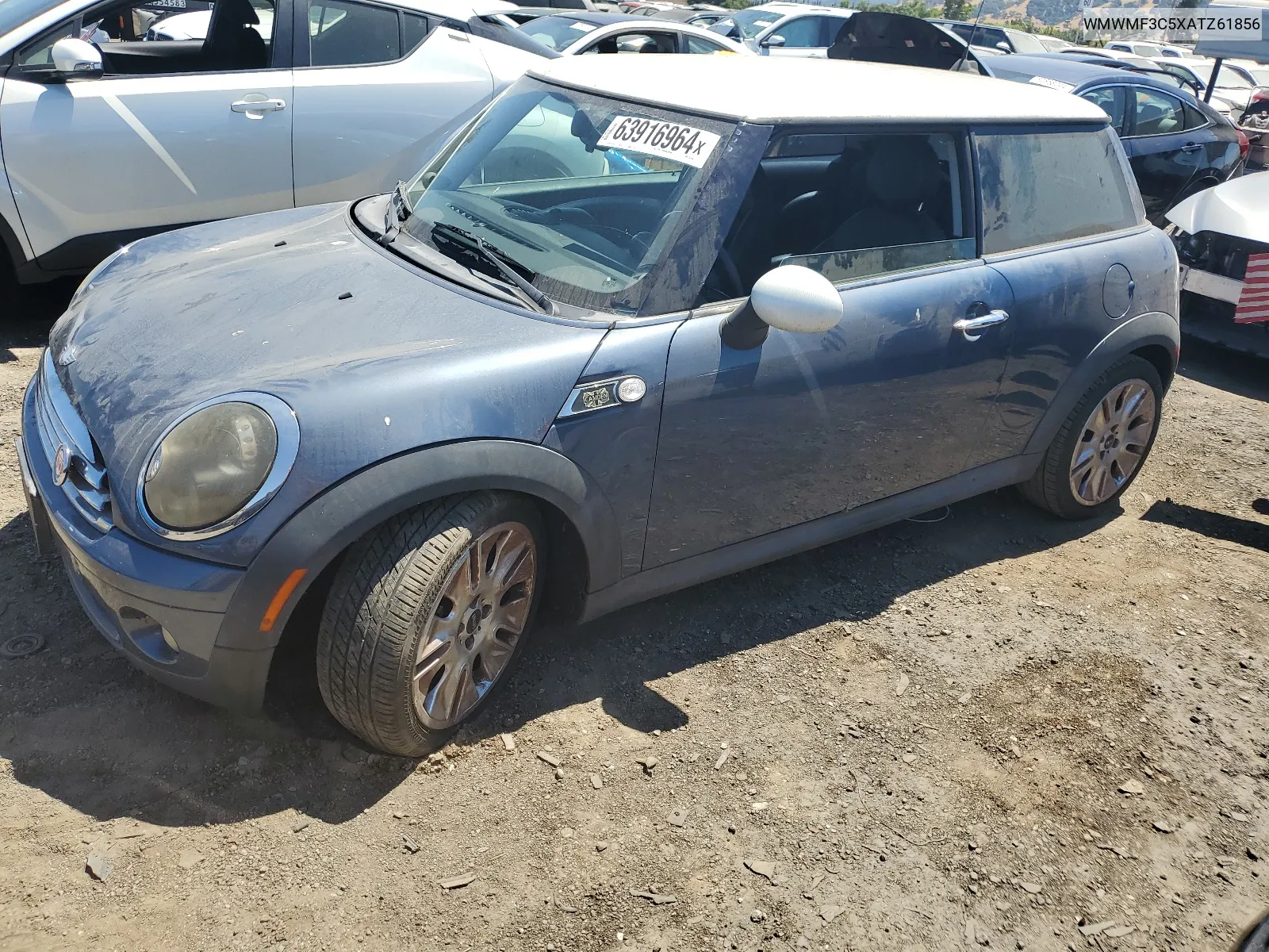 2010 Mini Cooper VIN: WMWMF3C5XATZ61856 Lot: 63916964