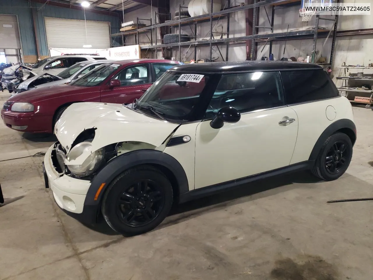 2010 Mini Cooper VIN: WMWMF3C59ATZ24605 Lot: 69181744