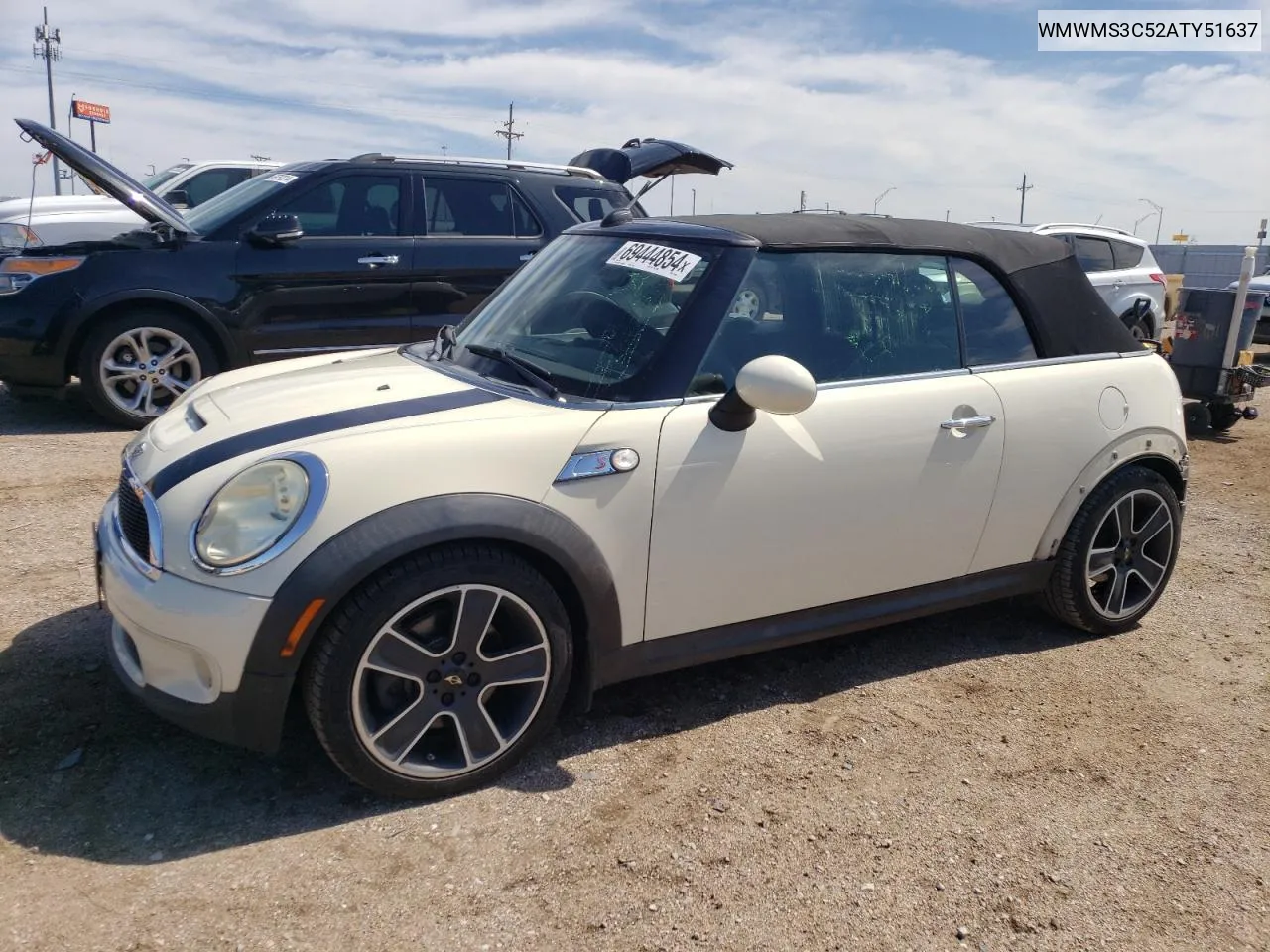 2010 Mini Cooper S VIN: WMWMS3C52ATY51637 Lot: 69444854