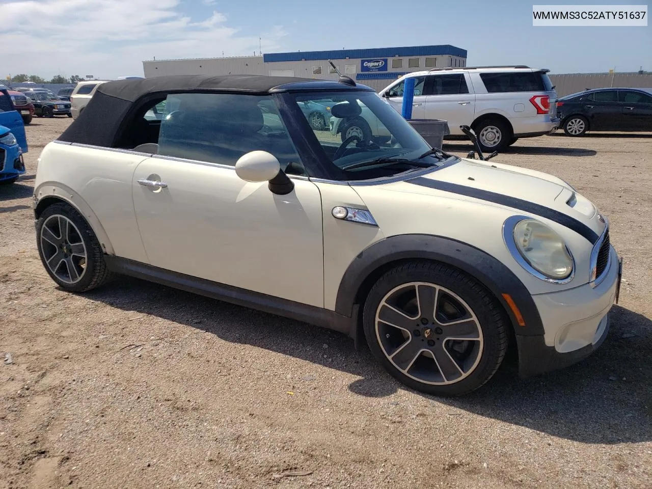 2010 Mini Cooper S VIN: WMWMS3C52ATY51637 Lot: 69444854