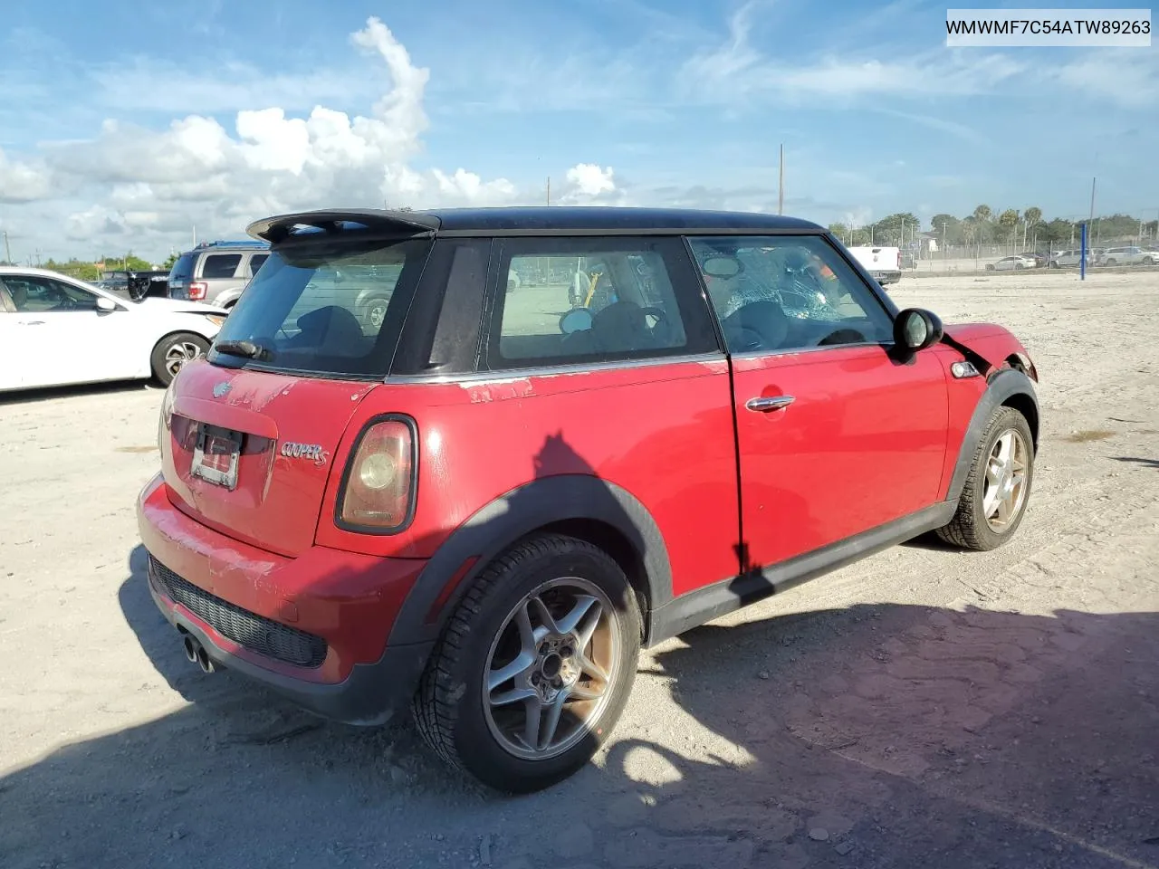 2010 Mini Cooper S VIN: WMWMF7C54ATW89263 Lot: 70915064