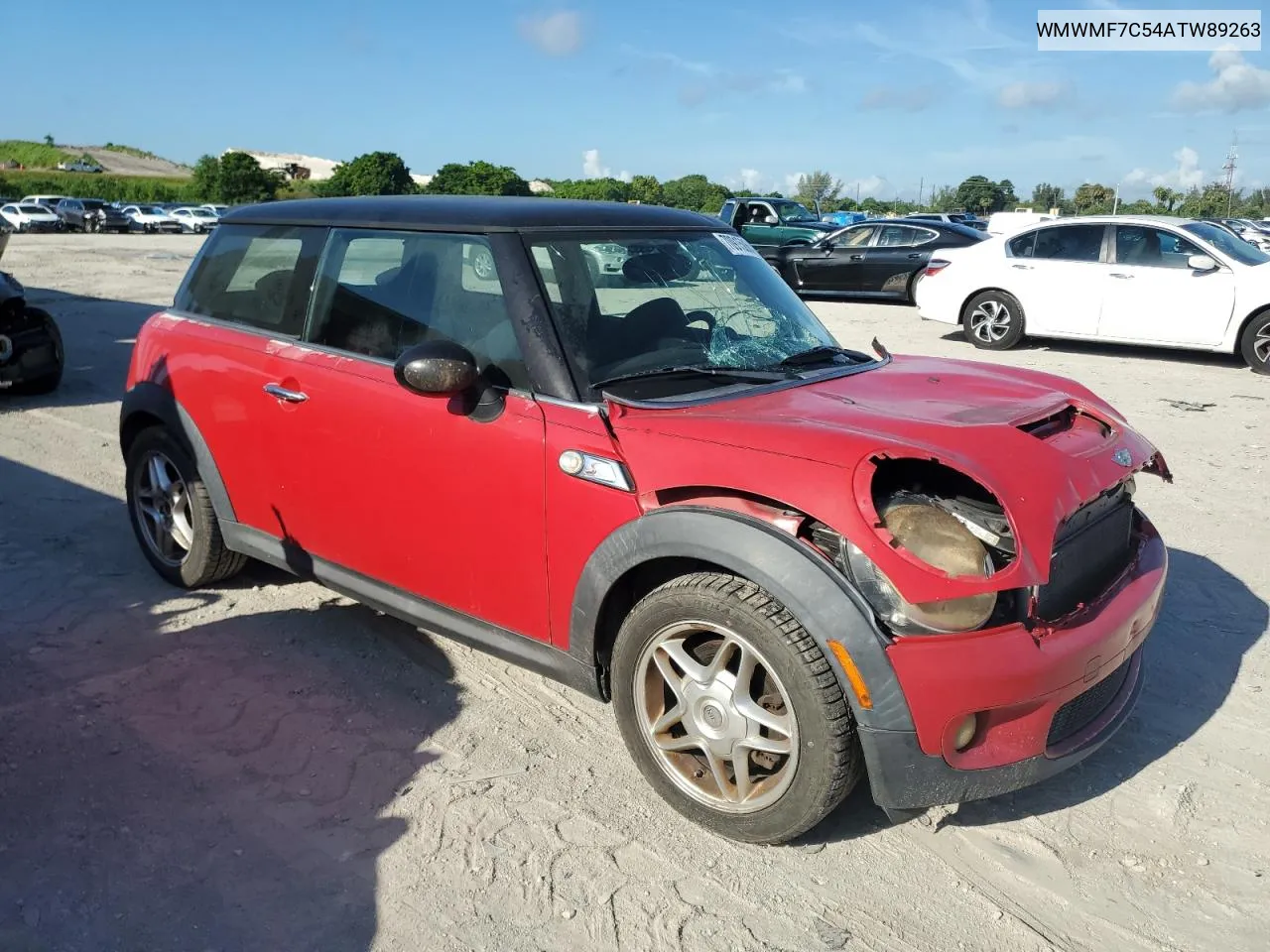 2010 Mini Cooper S VIN: WMWMF7C54ATW89263 Lot: 70915064