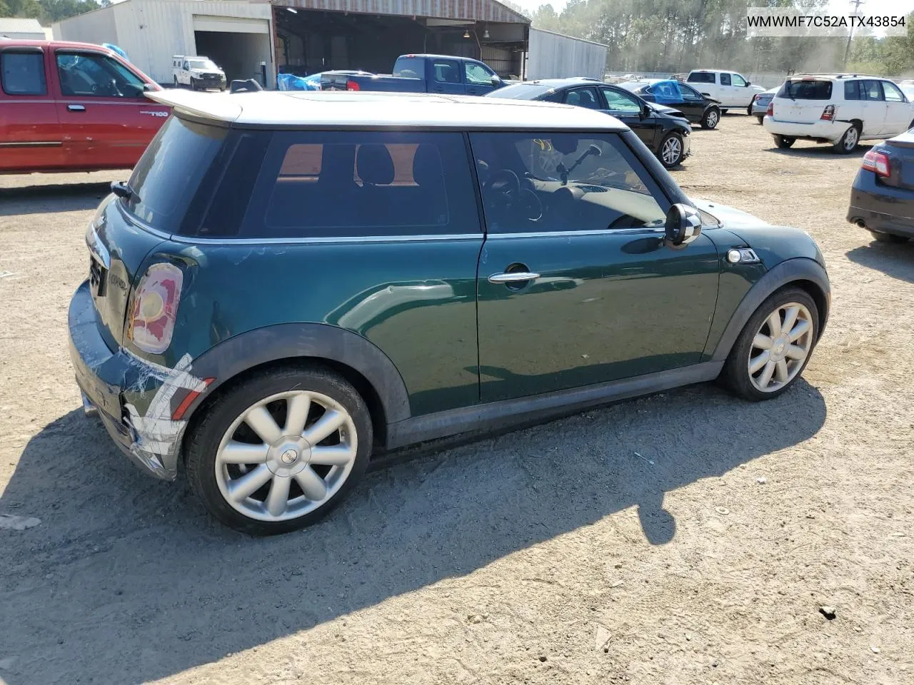 2010 Mini Cooper S VIN: WMWMF7C52ATX43854 Lot: 72522784