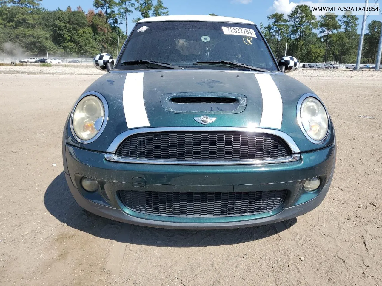 2010 Mini Cooper S VIN: WMWMF7C52ATX43854 Lot: 72522784