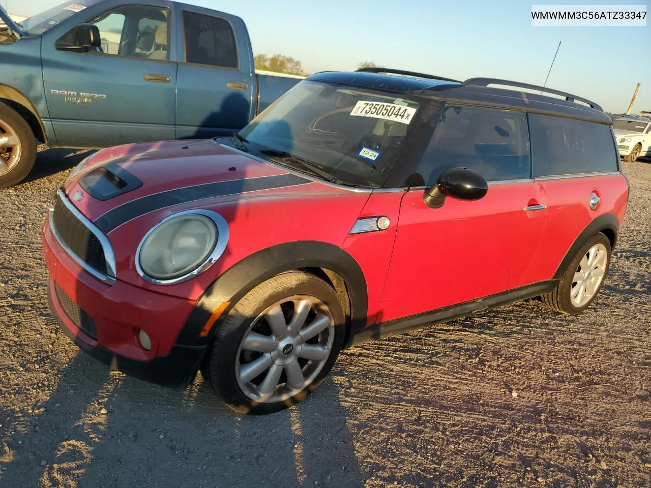 2010 Mini Cooper S Clubman VIN: WMWMM3C56ATZ33347 Lot: 73505044