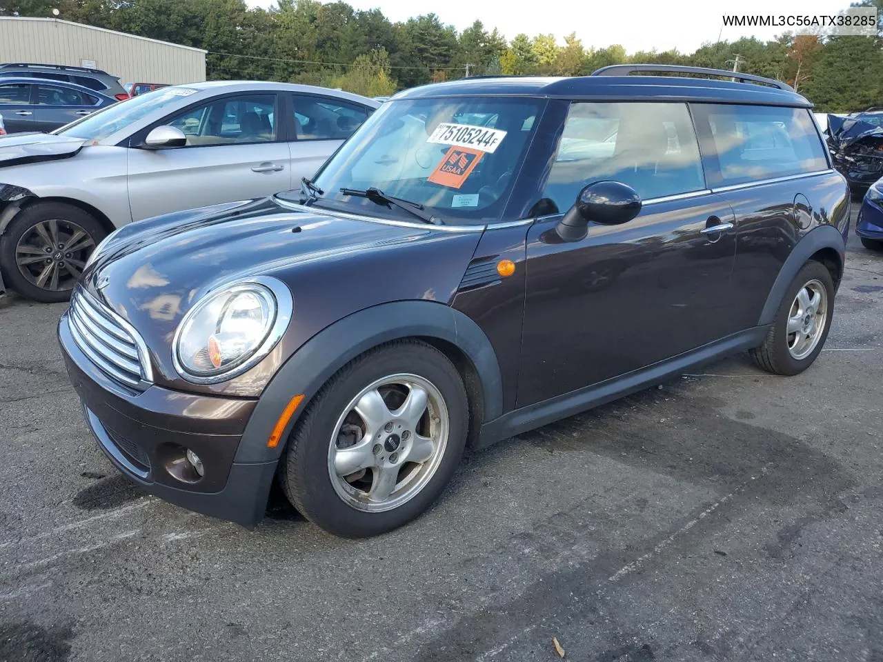 2010 Mini Cooper Clubman VIN: WMWML3C56ATX38285 Lot: 75105244