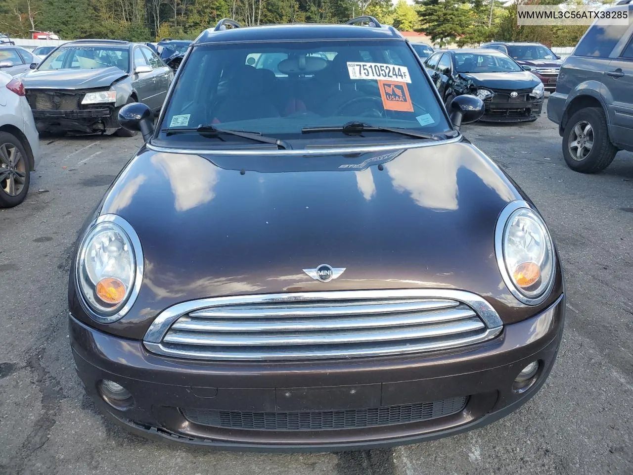 2010 Mini Cooper Clubman VIN: WMWML3C56ATX38285 Lot: 75105244