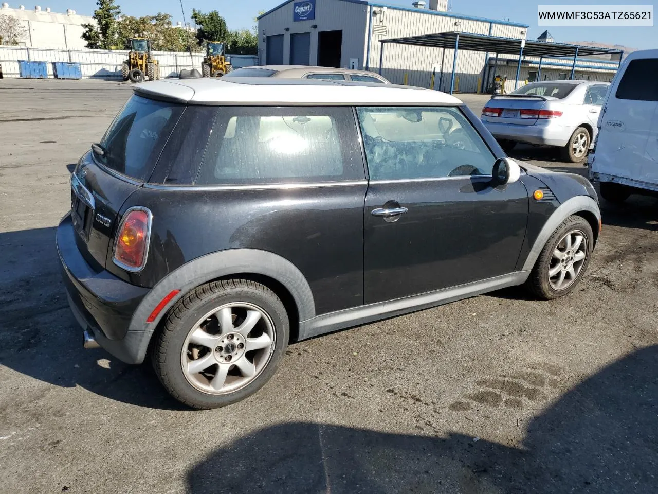 2010 Mini Cooper VIN: WMWMF3C53ATZ65621 Lot: 75232594