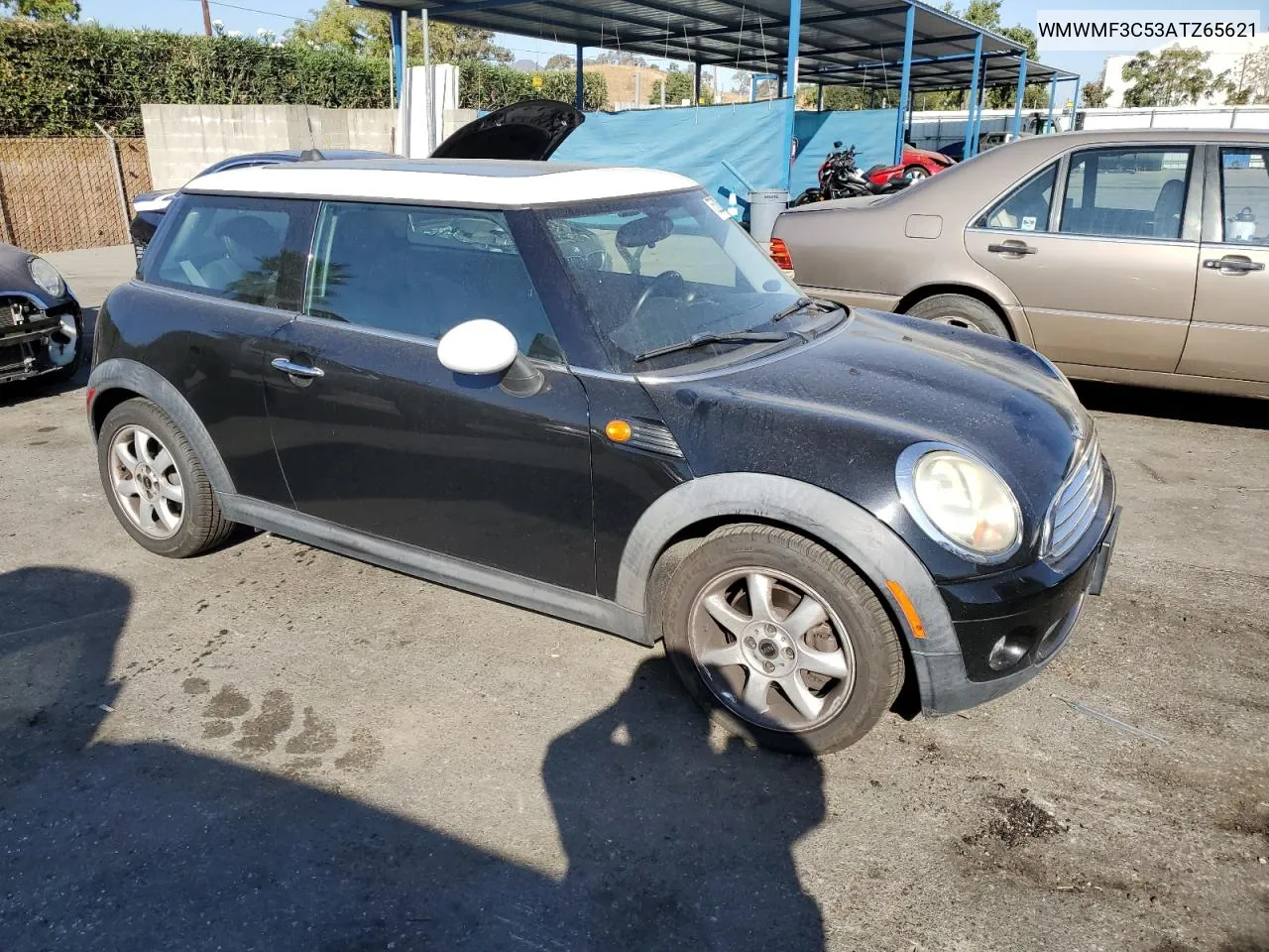 2010 Mini Cooper VIN: WMWMF3C53ATZ65621 Lot: 75232594