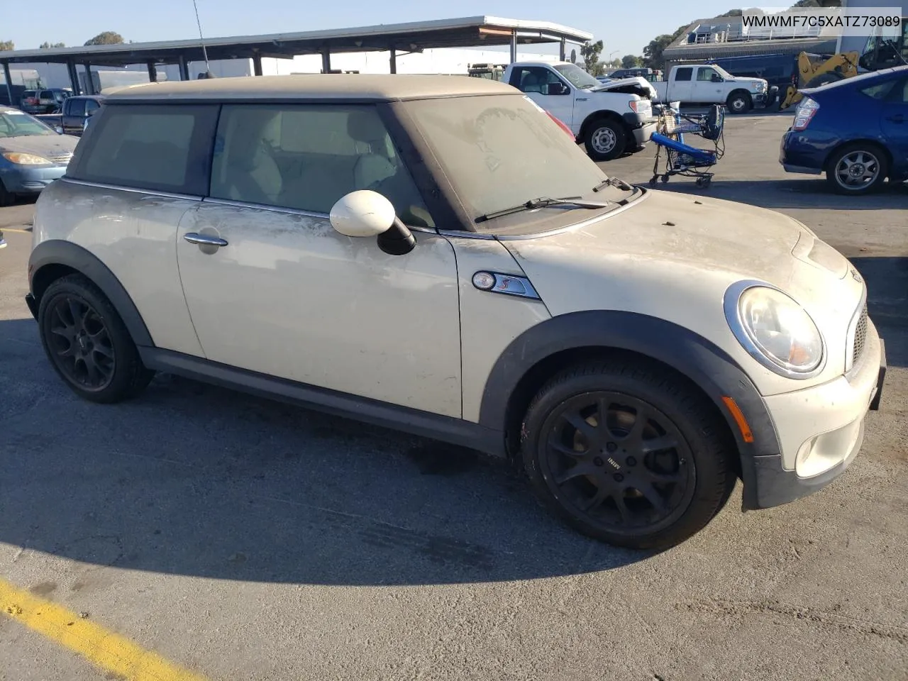 2010 Mini Cooper S VIN: WMWMF7C5XATZ73089 Lot: 75291564