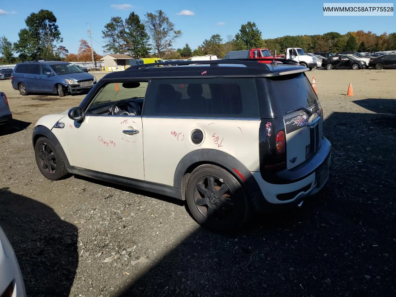 2010 Mini Cooper S Clubman VIN: WMWMM3C58ATP75528 Lot: 75487794