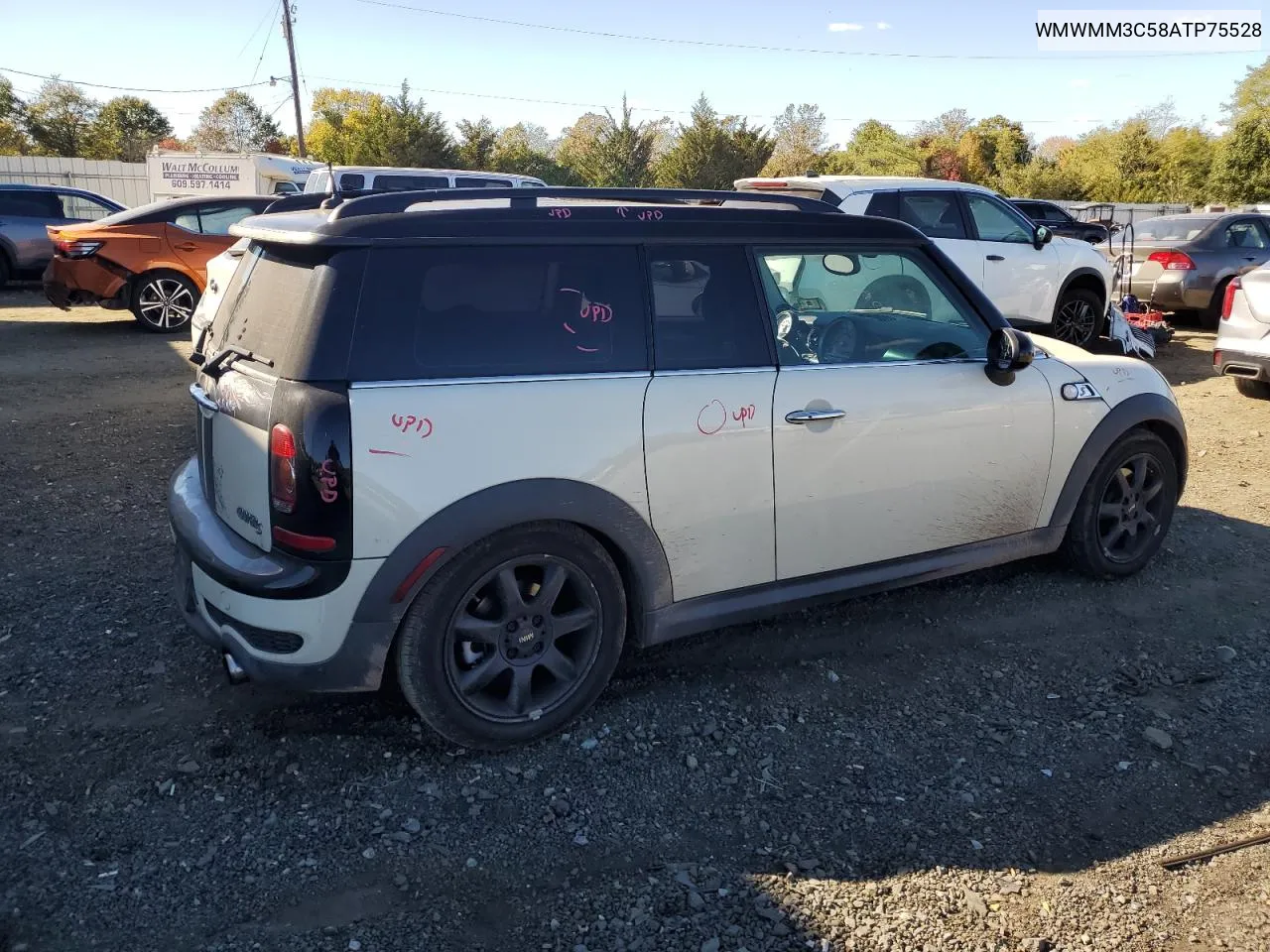 2010 Mini Cooper S Clubman VIN: WMWMM3C58ATP75528 Lot: 75487794