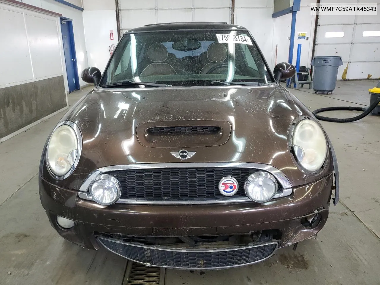 2010 Mini Cooper S VIN: WMWMF7C59ATX45343 Lot: 75938734