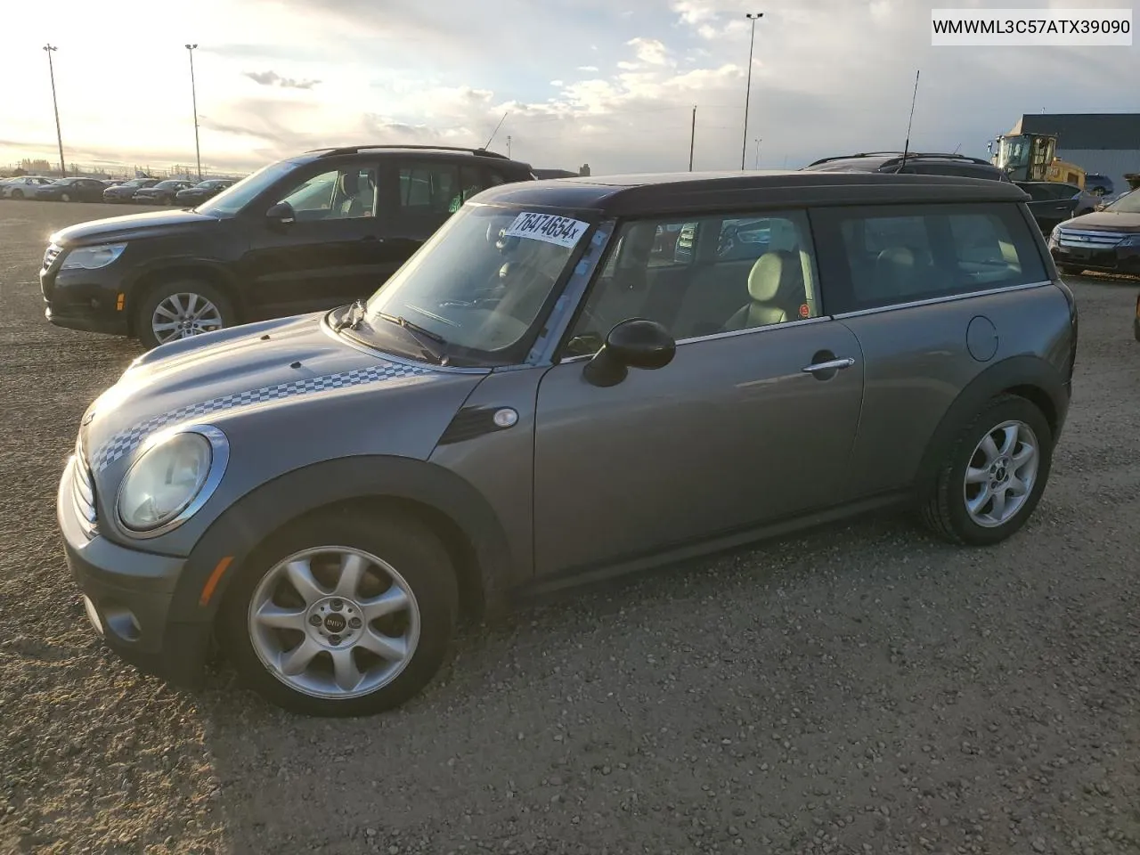 2010 Mini Cooper Clubman VIN: WMWML3C57ATX39090 Lot: 76474654