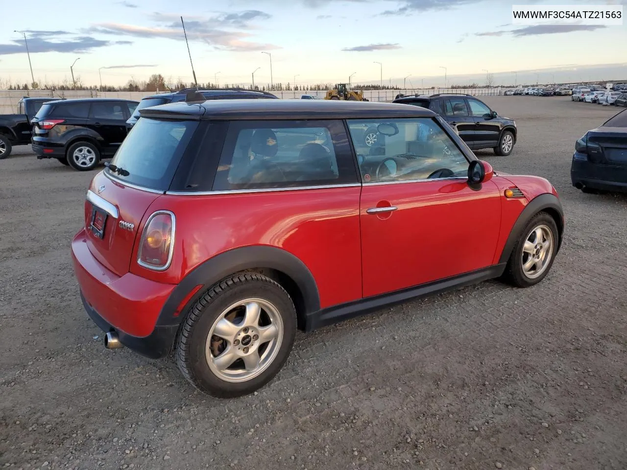 2010 Mini Cooper VIN: WMWMF3C54ATZ21563 Lot: 76508944