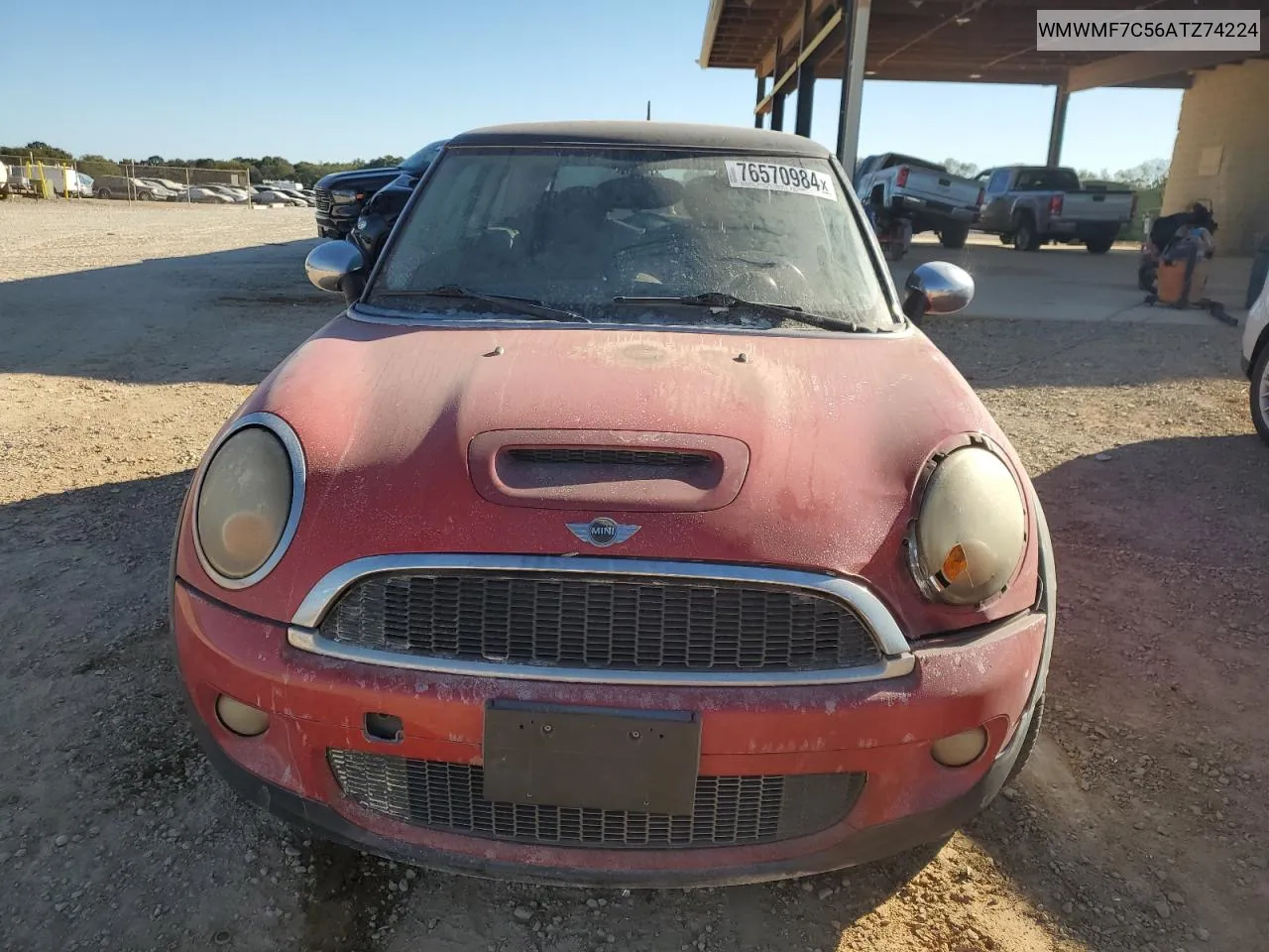 2010 Mini Cooper S VIN: WMWMF7C56ATZ74224 Lot: 76570984