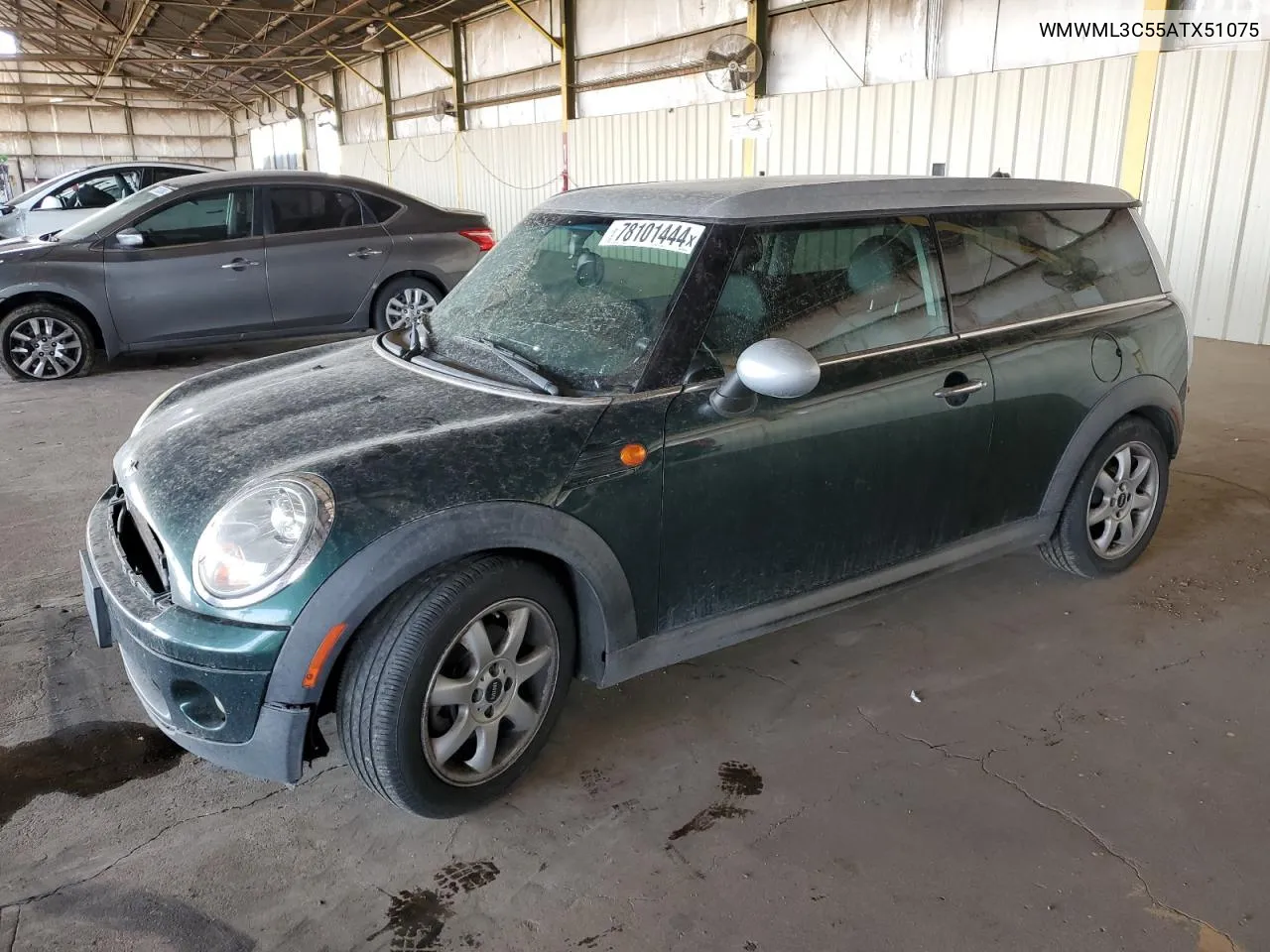 2010 Mini Cooper Clubman VIN: WMWML3C55ATX51075 Lot: 78101444