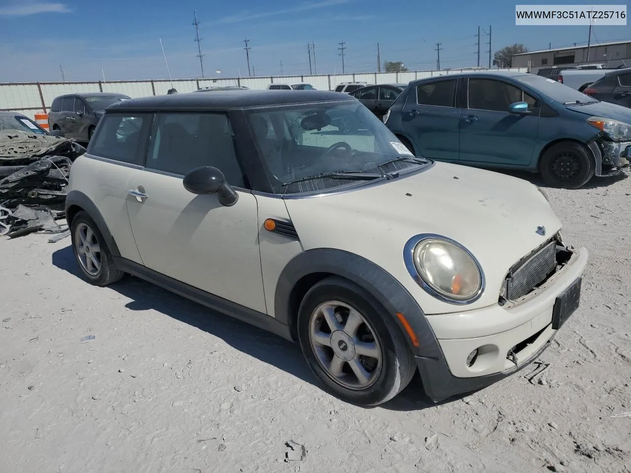 2010 Mini Cooper VIN: WMWMF3C51ATZ25716 Lot: 78168734