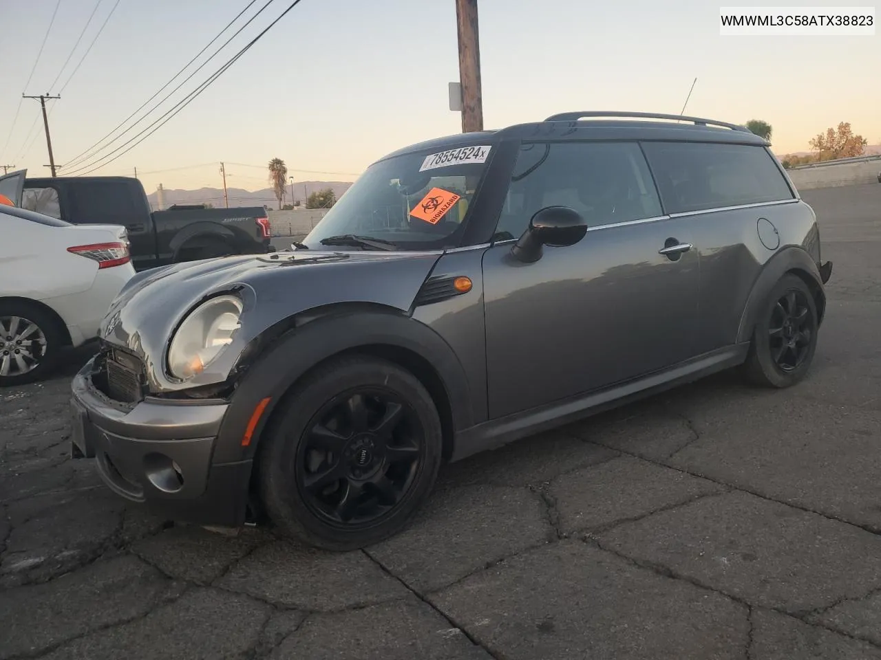 2010 Mini Cooper Clubman VIN: WMWML3C58ATX38823 Lot: 78554524