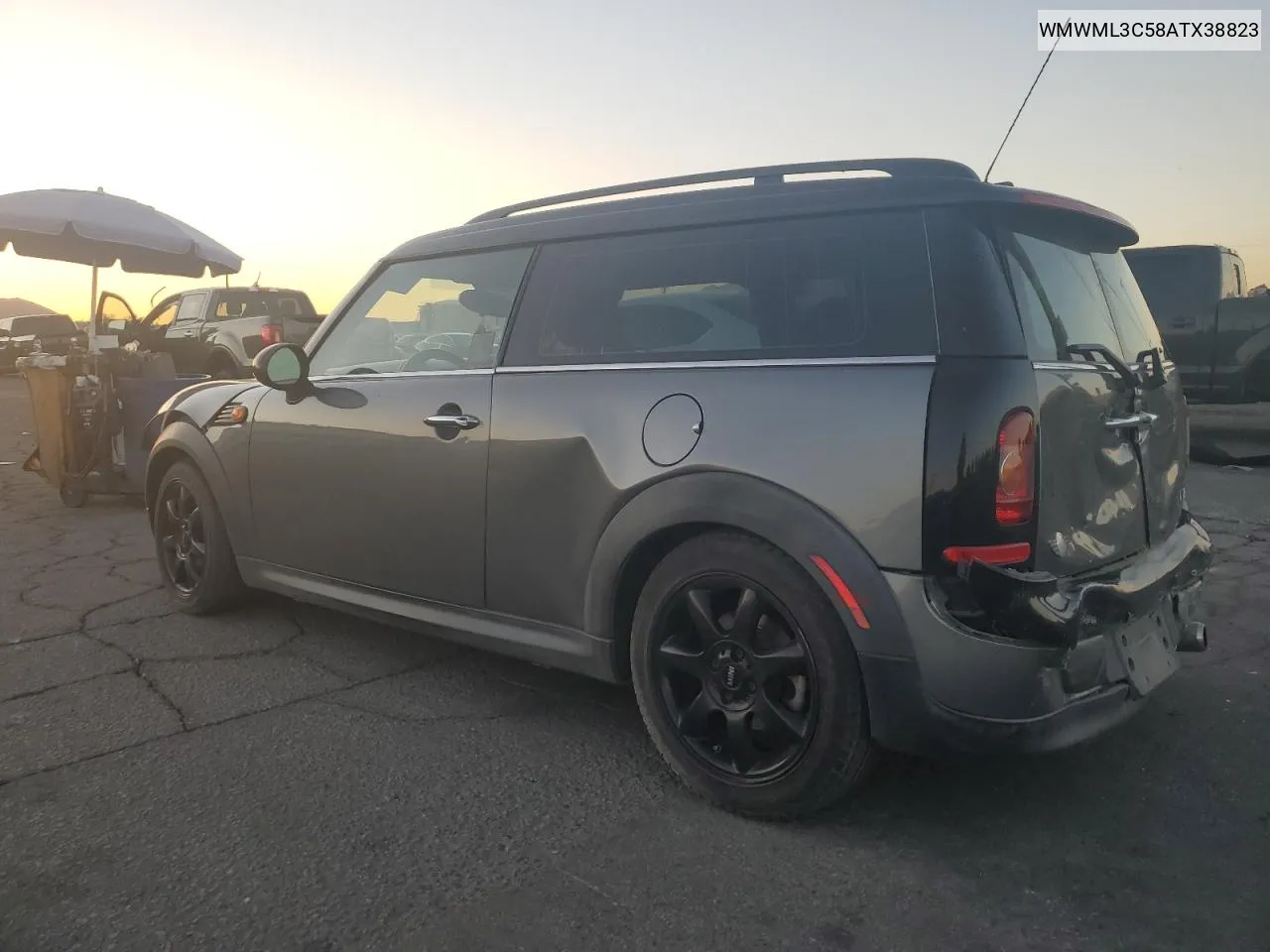 2010 Mini Cooper Clubman VIN: WMWML3C58ATX38823 Lot: 78554524