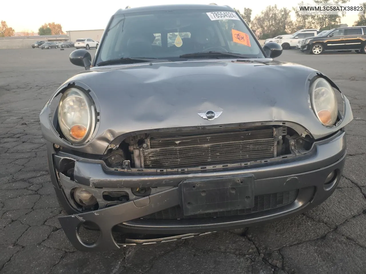 2010 Mini Cooper Clubman VIN: WMWML3C58ATX38823 Lot: 78554524