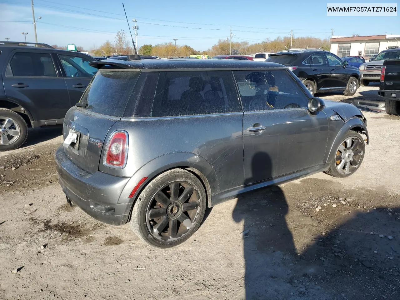 2010 Mini Cooper S VIN: WMWMF7C57ATZ71624 Lot: 80048744