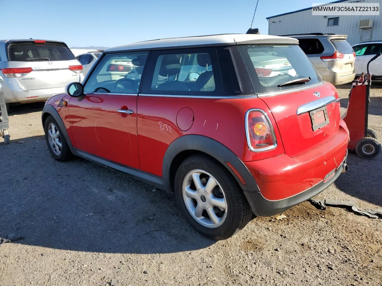 2010 Mini Cooper VIN: WMWMF3C56ATZ22133 Lot: 80083244