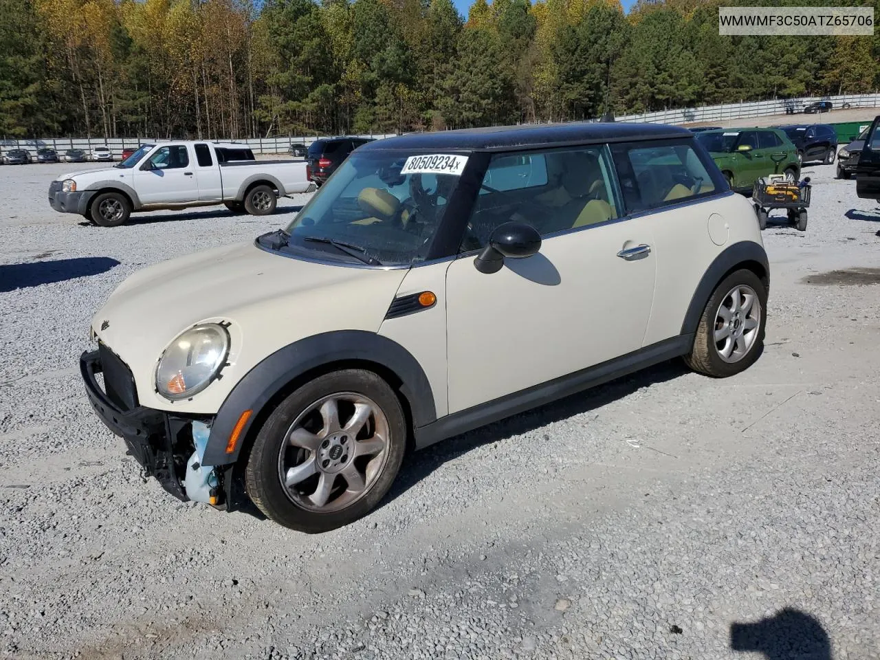 2010 Mini Cooper VIN: WMWMF3C50ATZ65706 Lot: 80509234