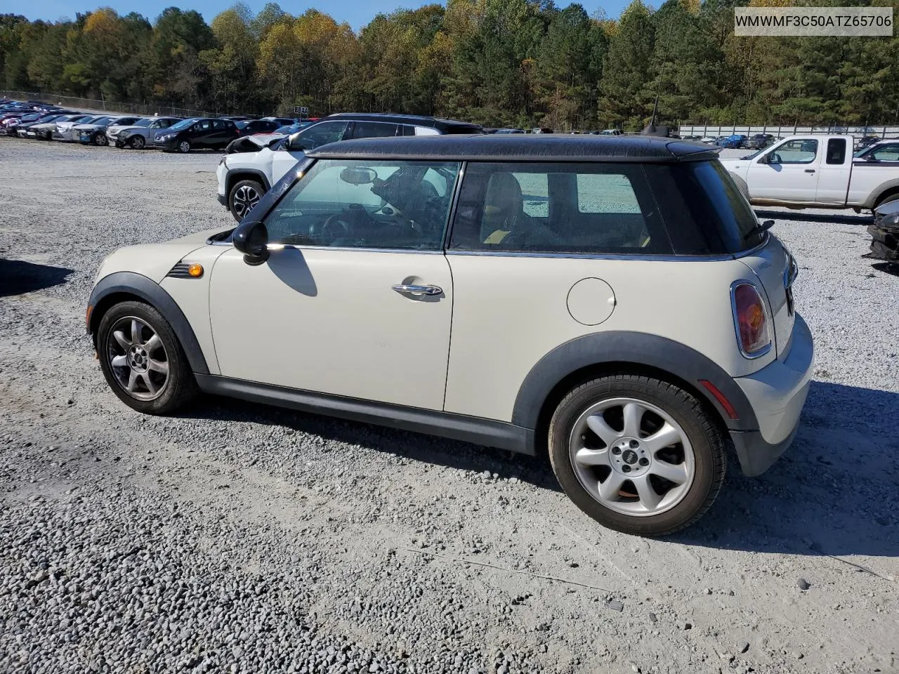 2010 Mini Cooper VIN: WMWMF3C50ATZ65706 Lot: 80509234