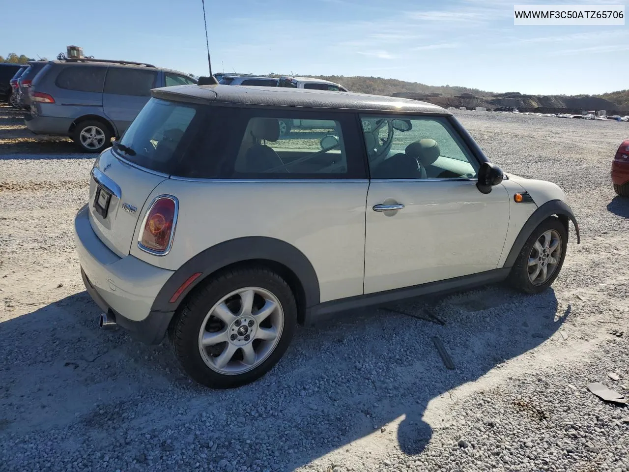 2010 Mini Cooper VIN: WMWMF3C50ATZ65706 Lot: 80509234