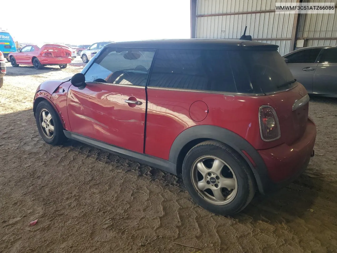 2010 Mini Cooper VIN: WMWMF3C51ATZ66086 Lot: 80742674